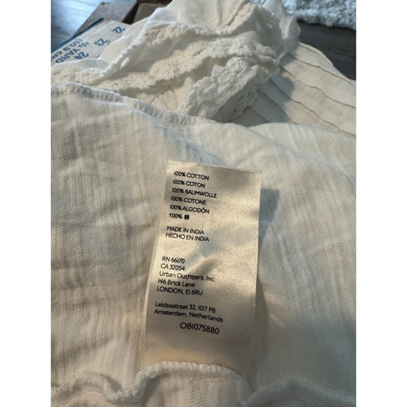 Free People Le Femme Tee Size XL NWT Cream with Lace Boho Romance Preorder on FP - Picture 5 of 6